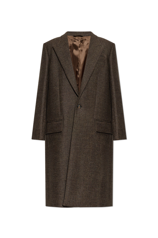 Wool coat with a single vent od Acne Studios