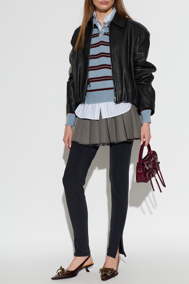 Acne Studios Lederjacke mit Taschen
