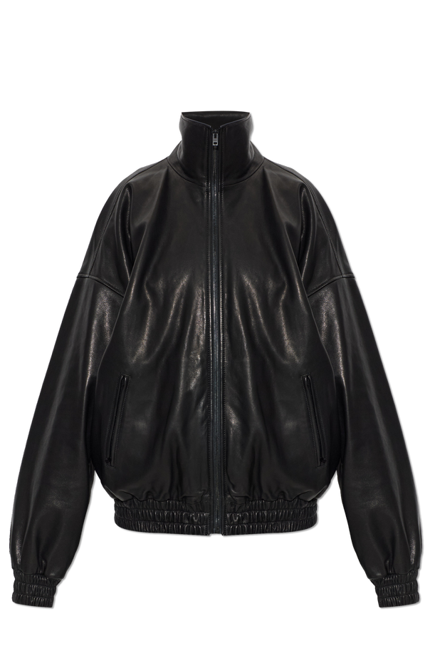 Leather jacket with ‘vintage’ effect od Acne Studios