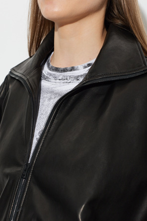 Acne Studios Geacă de piele cu efect ‘vintage’