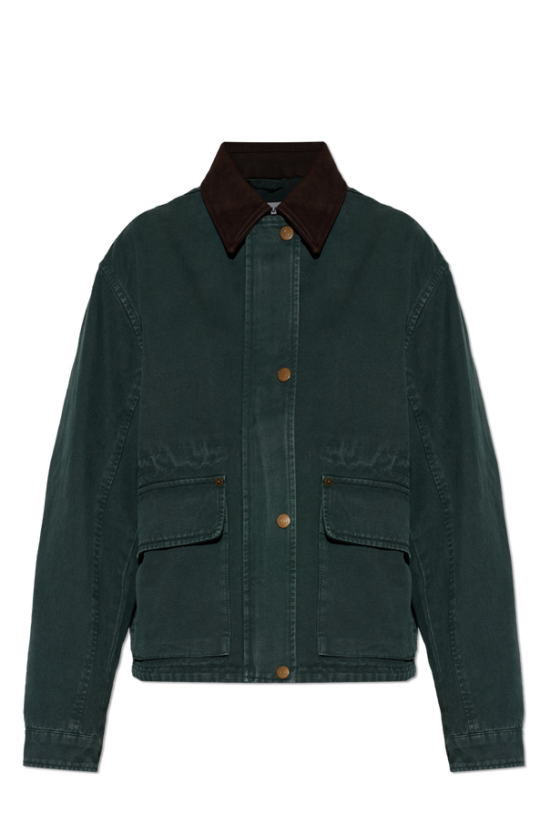 Denim jacket with suede collar od Acne Studios