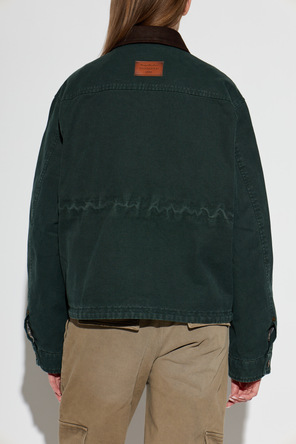 Acne Studios Denim jacket with suede collar