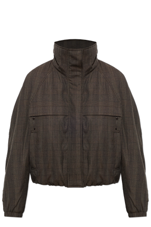 Checked insulated jacket