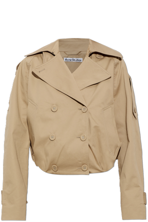 Cotton jacket with collar