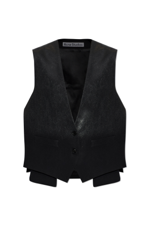 Vest with a glossy effect