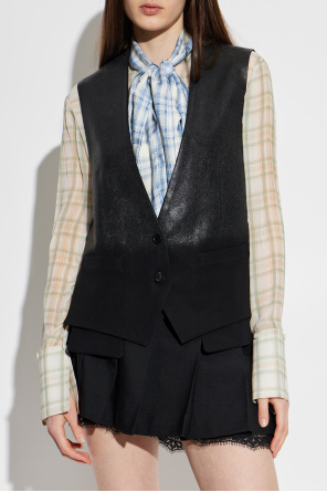 Acne Studios Chaleco con efecto brillo