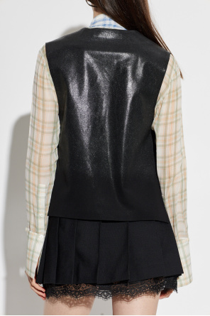 Acne Studios Chaleco con efecto brillo