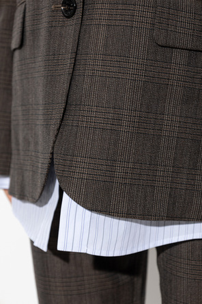Acne Studios Blazer com padrão aos quadrados