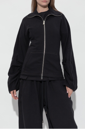 Lanvin Sudadera con fruncido decorativo en las mangas