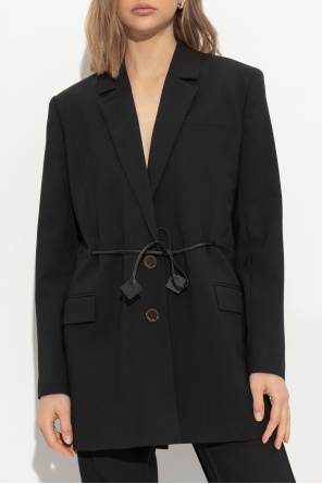Lanvin Wool blazer with leather ties