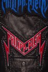 Philipp Plein Biker jacket with logo
