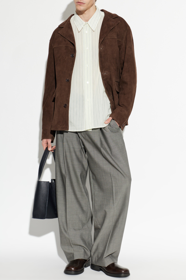 Officine Generale Kurtka skórzana ‘Erickson’