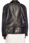 Maison Margiela Leather jacket with decorative sleeves