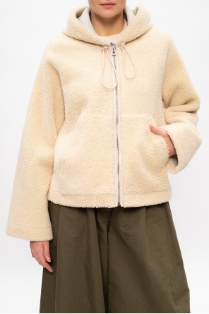 Loewe LOAFERS Hooded shearling jacket