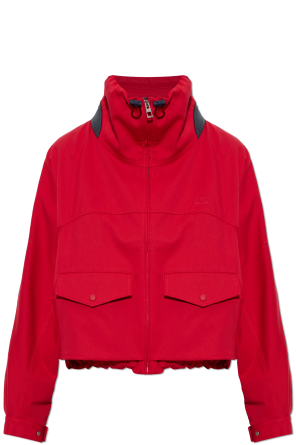 Jacket with stand-up collar