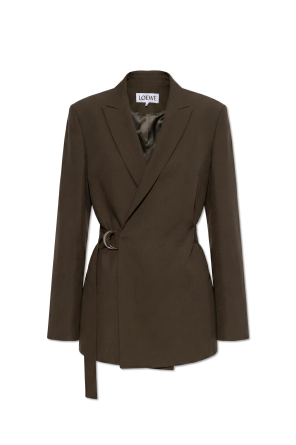 Wollblazer mit Gürtel