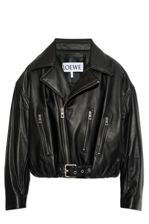 Leather insulated jacket od Loewe