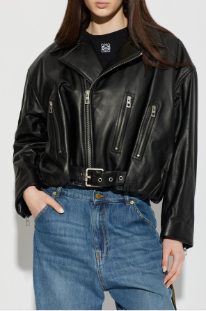 Loewe Leather insulated jacket