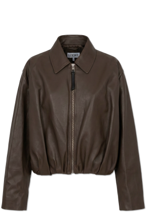 Lederjacke im 'Bomber'-Stil