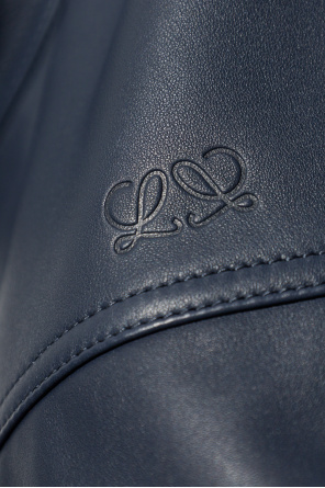 Loewe Leather jacket with stand-up collar