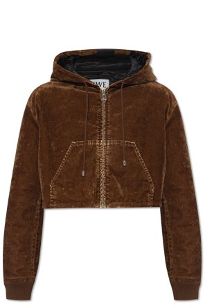 Denim jacket with flocked pattern od Loewe