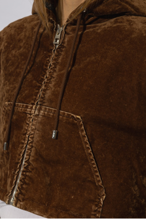 Loewe Kurtka jeansowa z flokowanym wzorem