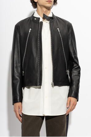 Maison Margiela Casaco de cabedal
