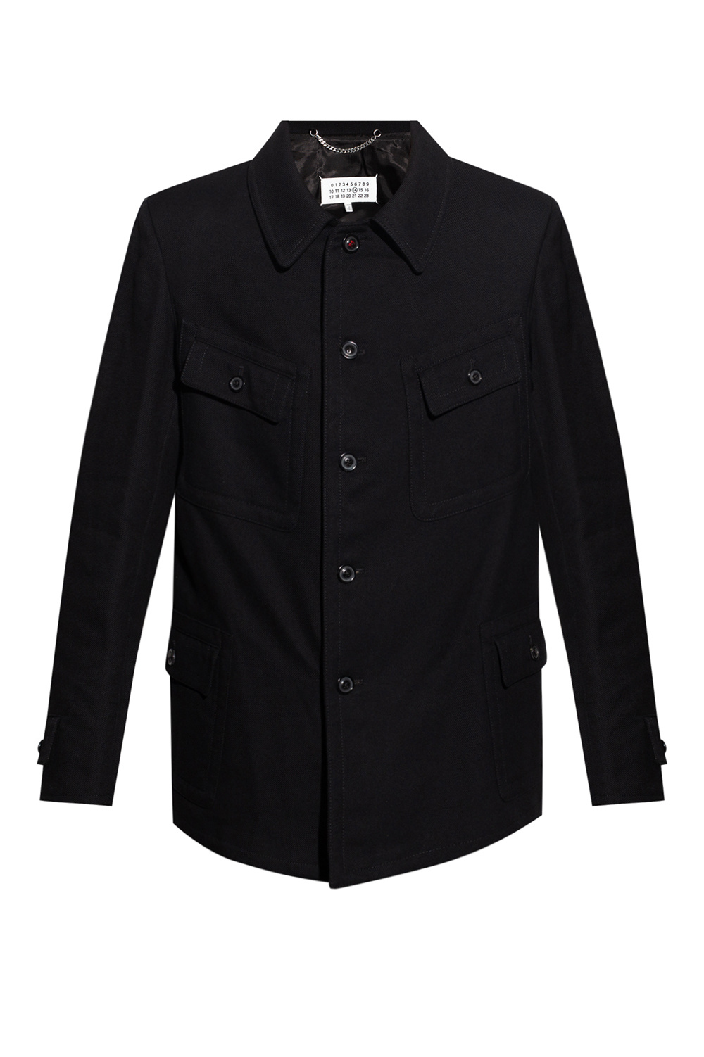 Maison Margiela check-print long-sleeve shirt Black