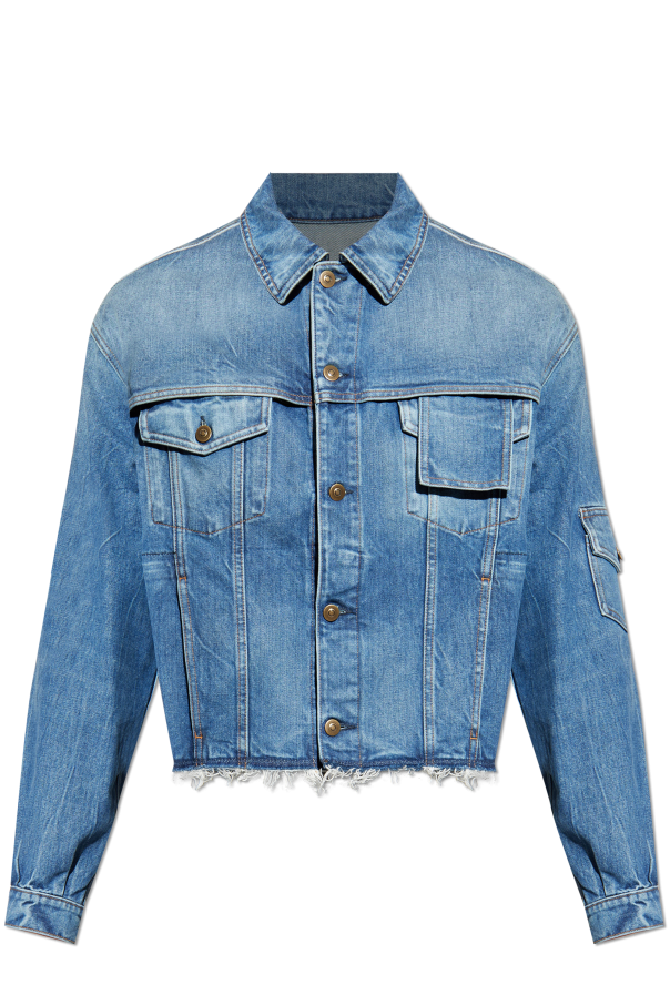 Denim jacket with `vintage` effect od Maison Margiela