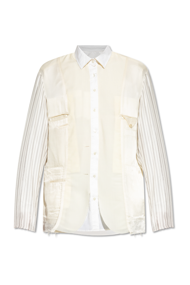 Maison Margiela Koszula z łączonych materiałów