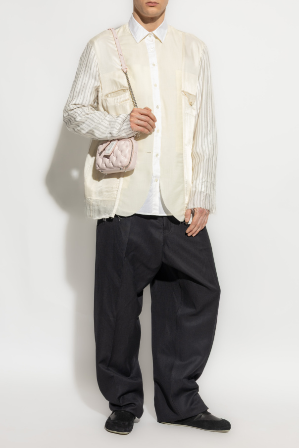 Maison Margiela Koszula z łączonych materiałów