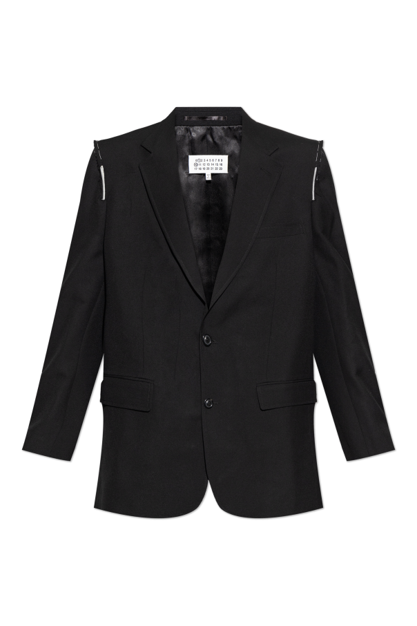 Wool blazer with raw-edge finish od Maison Margiela