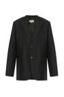 Maison Margiela BLACK Wool blazer with open lapels