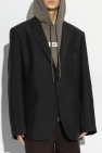 Maison Margiela BLACK Wool blazer with open lapels