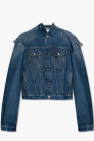 MM6 Maison Margiela Collar-less denim jacket