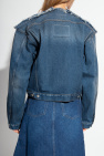 MM6 Maison Margiela Collar-less denim jacket