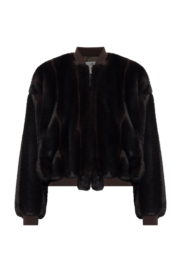 Furry bomber jacket od MM6 Maison Margiela