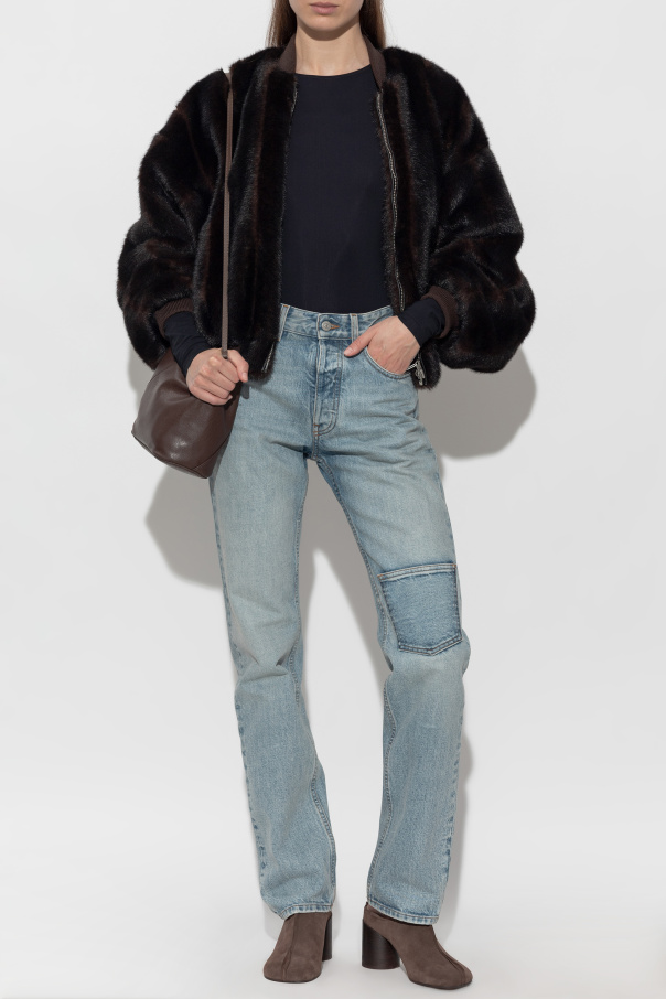 MM6 Maison Margiela Furry bomber jacket