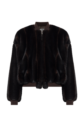 Furry bomber jacket