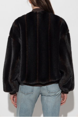 MM6 Maison Margiela Furry bomber jacket