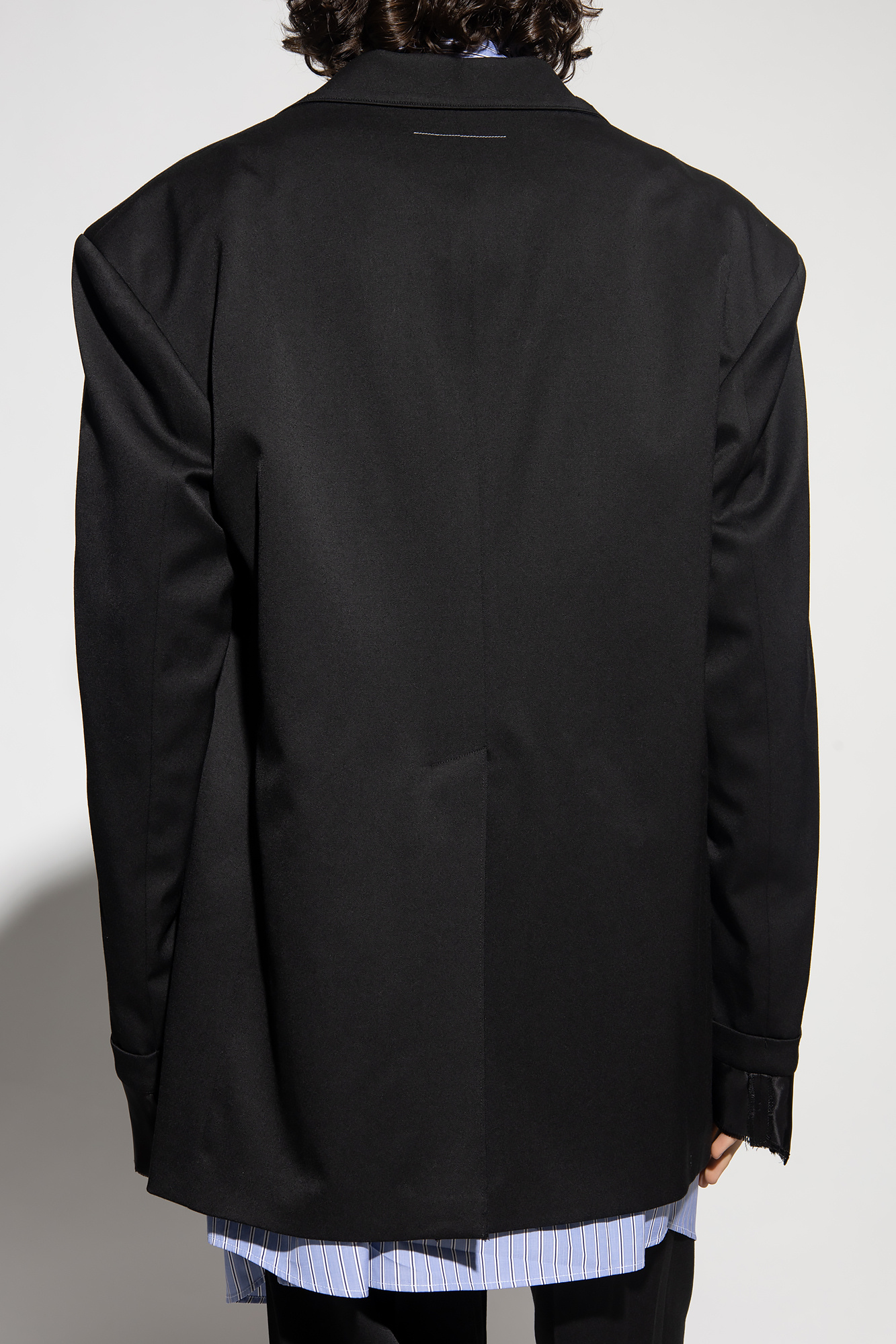 MM6 Maison Margiela Raw-trimmed blazer