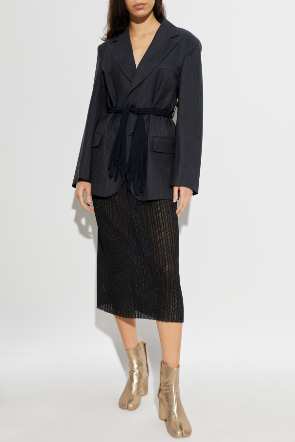 MM6 Maison Margiela Blazer with long gloves