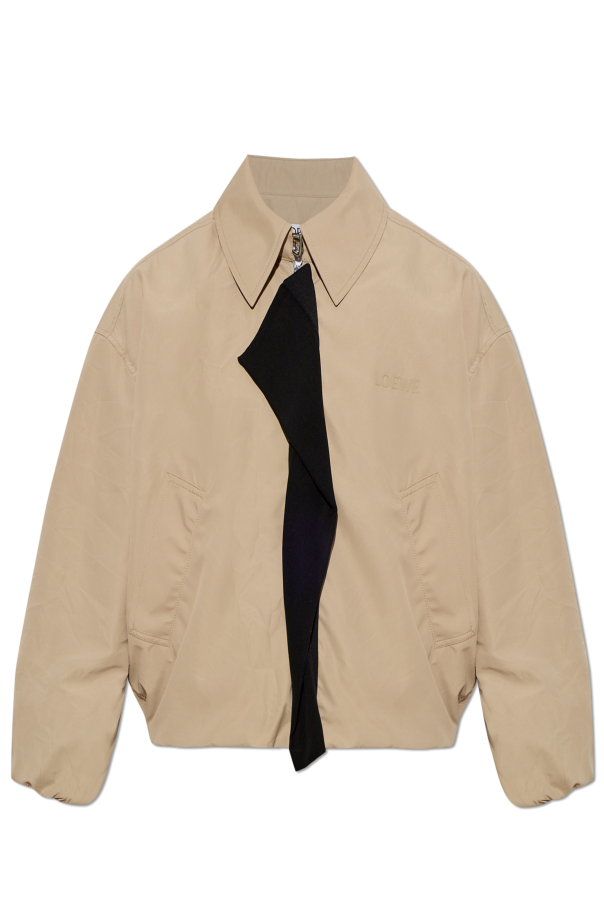 Jacket with decorative insert by the zipper od Loewe