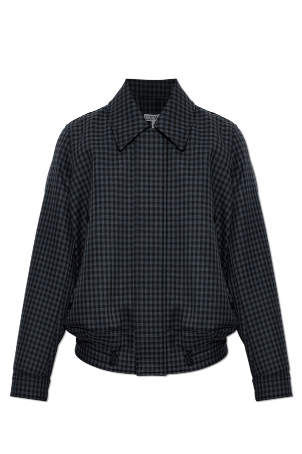Wool jacket with ribbed hem od Loewe