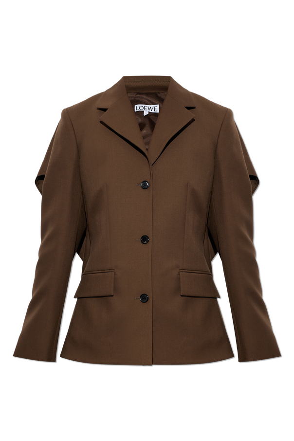 Wool blazer with decorative back od Loewe