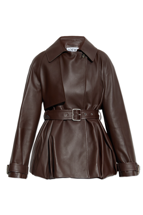 Short leather coat od Loewe