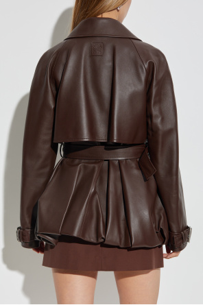 Loewe Abrigo corto de cuero