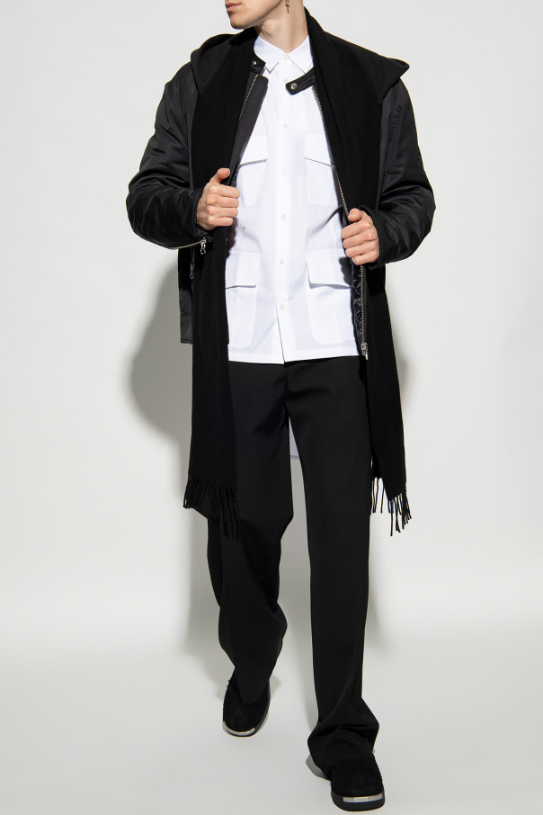 MM6 Maison Margiela jacket polo-shirts with detachable hood and scarf