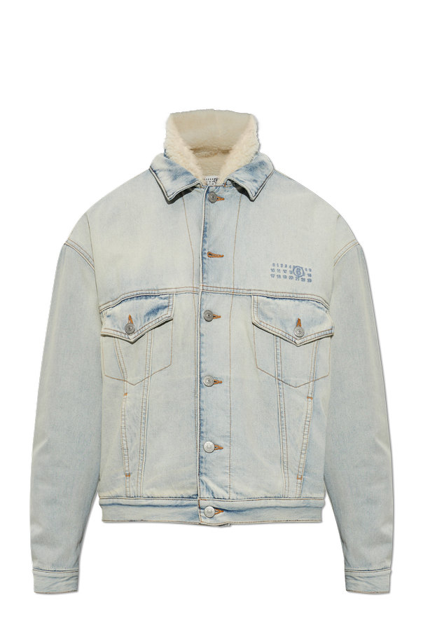 Denim jacket with faux-fur collar od MM6 Maison Margiela