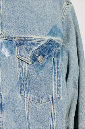Maison Margiela Chaqueta vaquera con efecto "vintage"